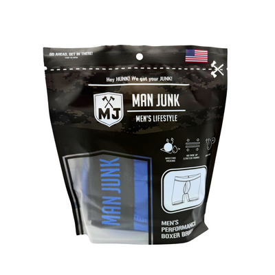 Man Junk Lifestyle Boxer Brief - Blue