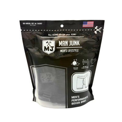 Man Junk Lifestyle Boxer Brief - Black