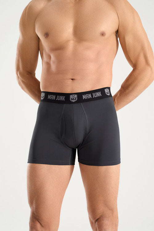 Man Junk Lifestyle Boxer Brief - Black