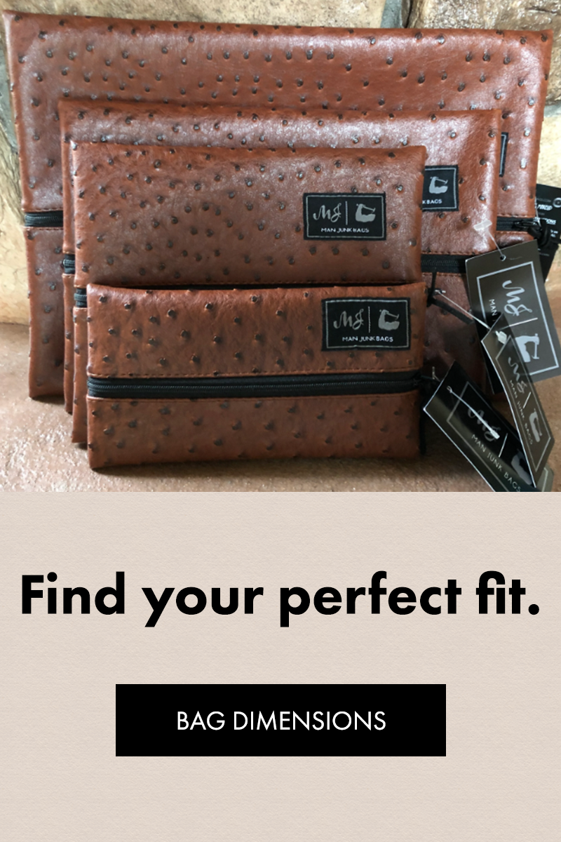 Find your perfect fit. Button text: bag dimensions 