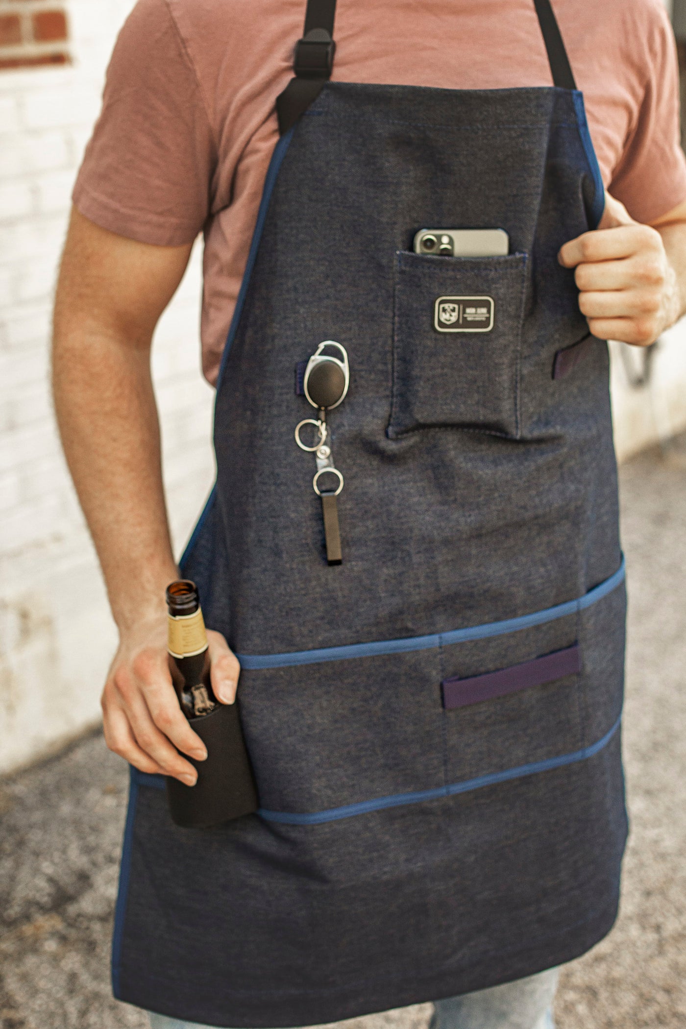 Denim Man Junk Apron